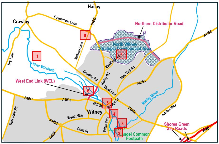 Map of proposed West End Link, Northern Distributor Road, and Shores Green Slip Roads